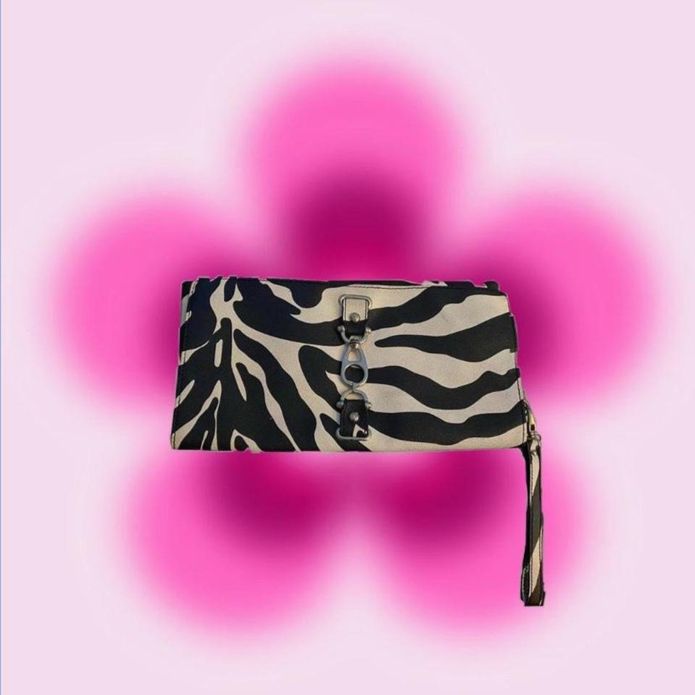 COPY - NEW-YORK AND CO. Faux zebra print clutch